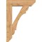 Ekena Millwork Olympic Slat Smooth Bracket w/ Offset Brace, Western Red Cedar, 7 1/2"W x 28"D x 40"H BKT0806X28X40OLY06SWR - alternate 4